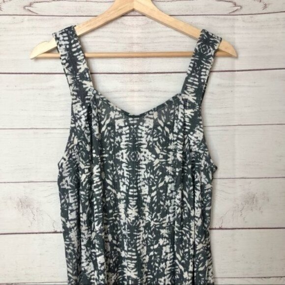 Zara Black & White Printed Trapeze Sleeveless Maxi Dress S - Picture 3 of 8